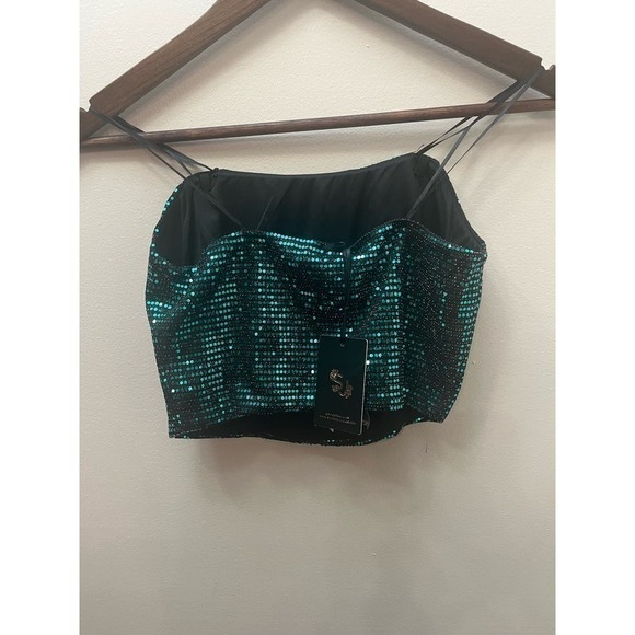 Sincerely Jules Sequin Party Top Size small - Picture 2 of 4